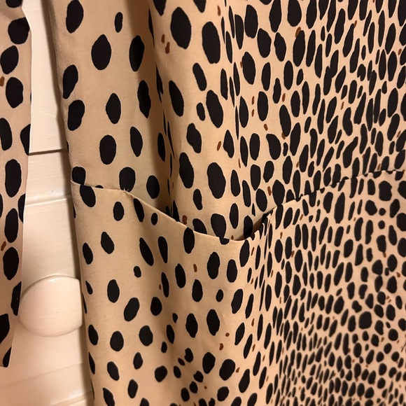 J Crew animal print poly dress - Picture 2 of 2